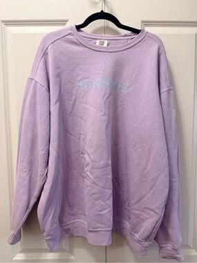 Comfort Colors Lavender 'SEASIDE' Crewneck Sweatshirt